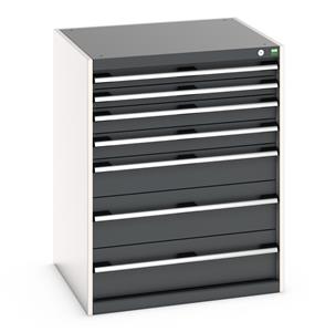 40028023.** Bott Cubio Drawer Cabinet comprising of: Drawers: 2 x 75mm, 2 x 100mm, 1 x 150mm, 2 x 200mm...